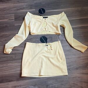 white fox yellow set